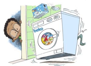 La machine à laver Beko saute pendant le cycle d'essorage