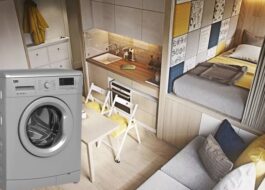 Unde să plasați o mașină de spălat într-un apartament mic