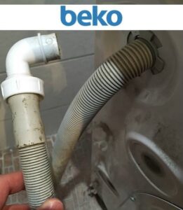 Pagpapalit ng drain hose sa isang Beko washing machine