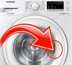 Vyměňte kliku dveří pračky Samsung