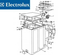 Demontáž práčky Electrolux s vrchným plnením