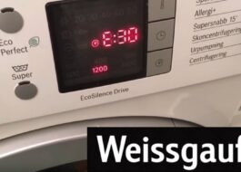 เครื่องซักผ้า Weissgauff แสดงข้อผิดพลาด E30