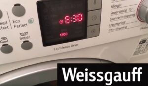 Weissgauff vaskemaskine viser fejl E30