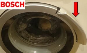 Reparatur der Waschmaschinenklappe von Bosch