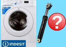 How many shock absorbers are there in an Indesit washing machine?