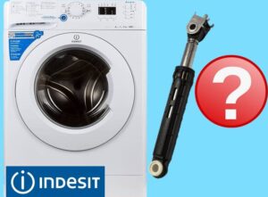 Hur många stötdämpare finns det i en Indesit tvättmaskin?