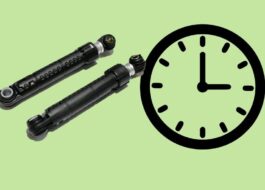 How long do shock absorbers last in a washing machine?
