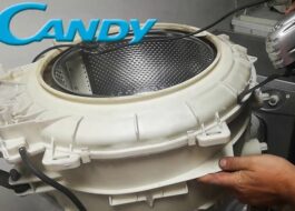 Como desmontar um tambor indissociável de uma máquina de lavar Candy