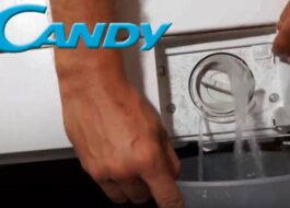 Hogyan engedjük le a vizet a Candy mosógépből
