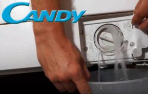 How to drain water from a Candy washing machine