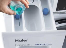 Πού να γεμίσετε το conditioner σε ένα πλυντήριο ρούχων Haier