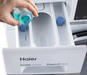Hová kell tölteni a kondicionálót egy Haier mosógépben