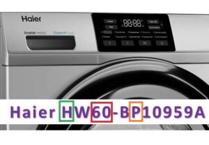 Dekoding av merking av Haier vaskemaskiner