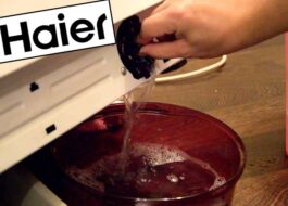 Vidanger l'eau d'une machine à laver Haier
