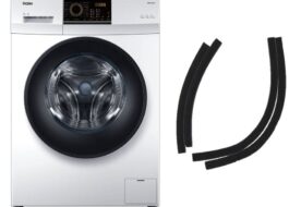 Instal·lació de coixinets de reducció de soroll en una rentadora Haier