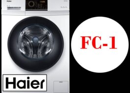 Error code FC1 on Haier washing machine