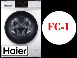 Código de error FC1 en la lavadora Haier