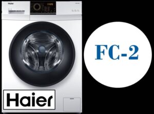 Fejlkode FC2 på Haier vaskemaskine